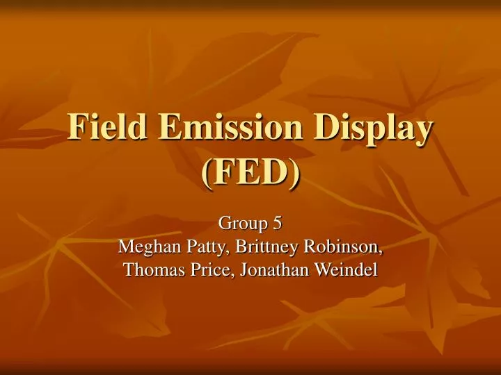 field emission display fed