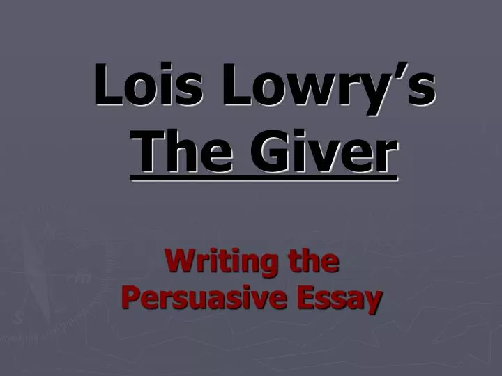 lois lowry s the giver