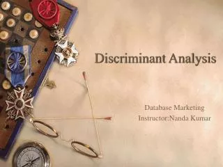 Discriminant Analysis