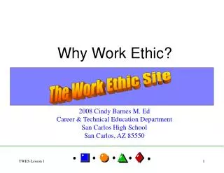 Why Work Ethic?