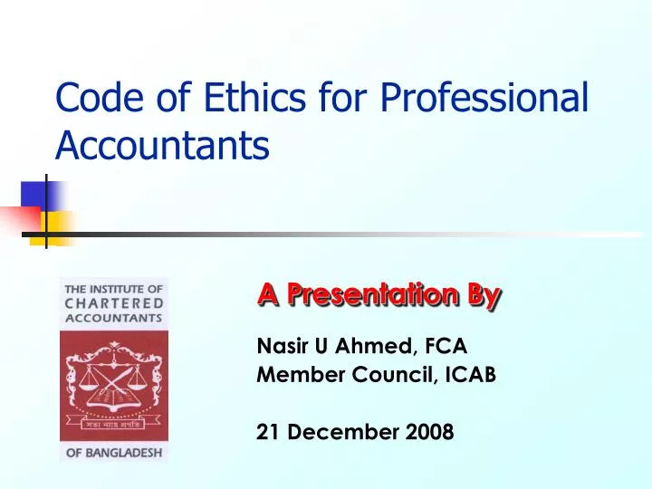 code of ethics for professional accountants