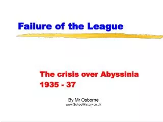 Failure of the League
