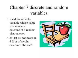 Chapter 7 discrete and random variables