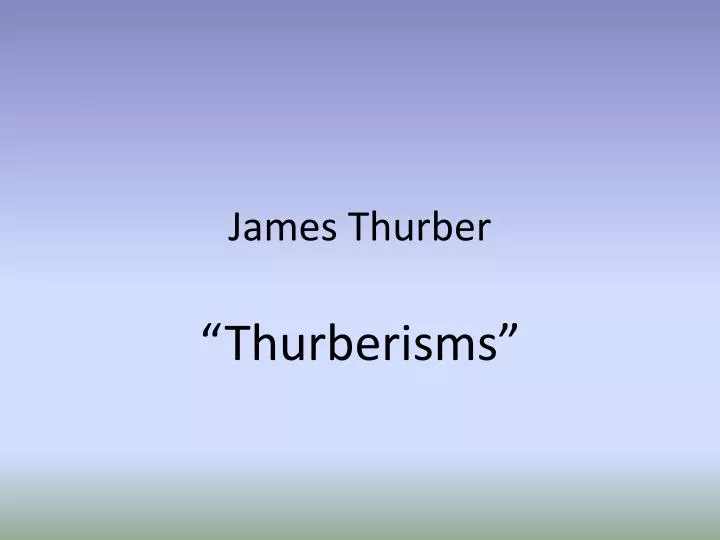 james thurber