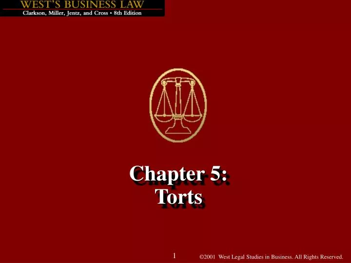 chapter 5 torts