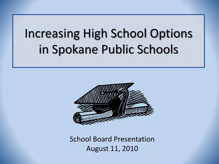 increasing high school options in spokane public schools