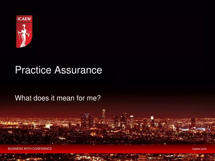 practice assurance