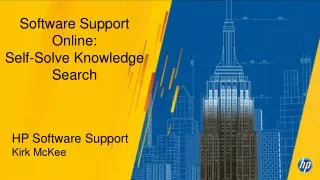 Software Support Online: Self-Solve Knowledge Search