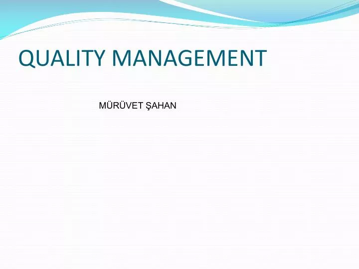 quality management