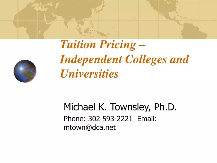 tuition pricing independent colleges and universities