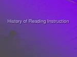 History of Reading Instruction - slide 1