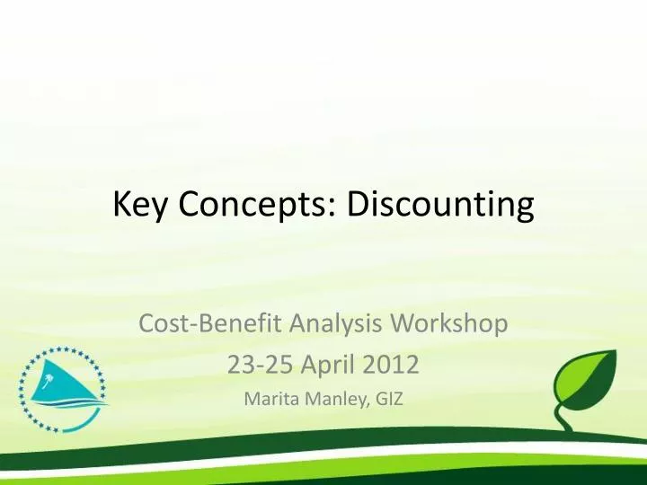 key concepts discounting
