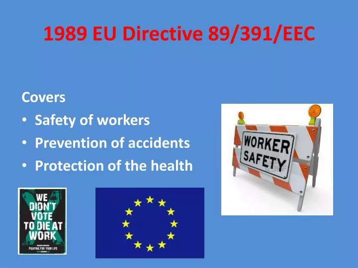 1989 eu directive 89 391 eec