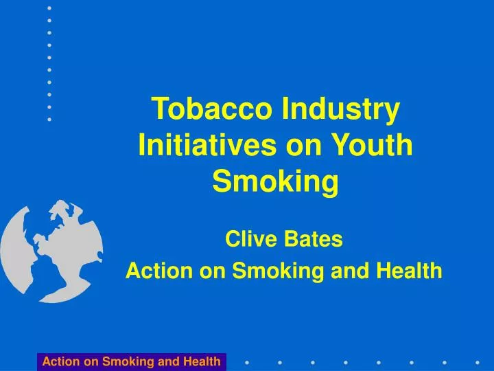 tobacco industry initiatives on youth smoking