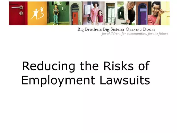 reducing the risks of employment lawsuits