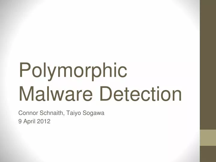 polymorphic malware detection