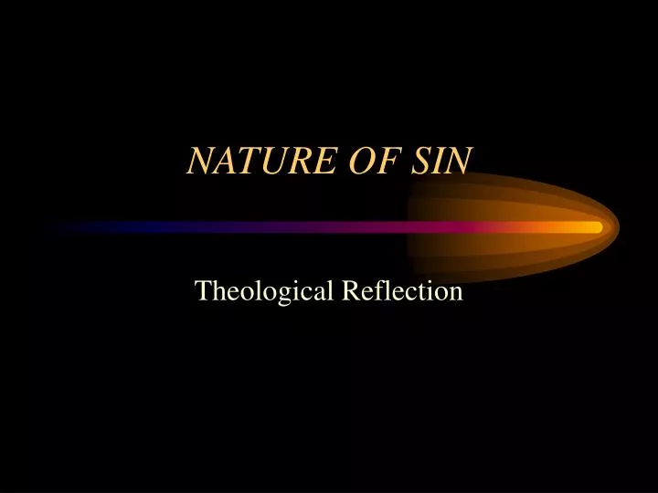 nature of sin