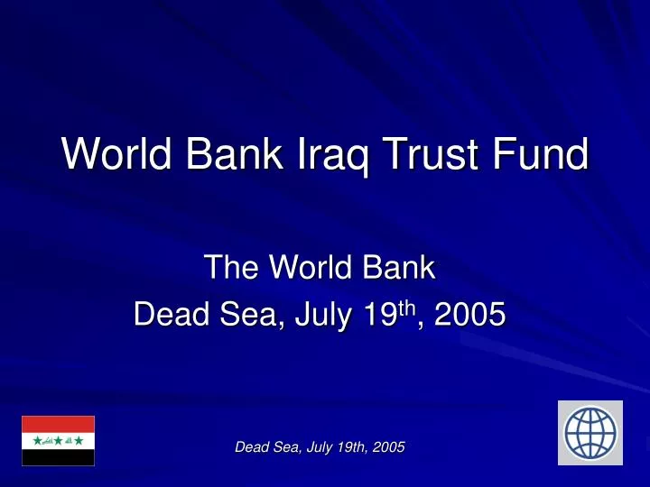 world bank iraq trust fund