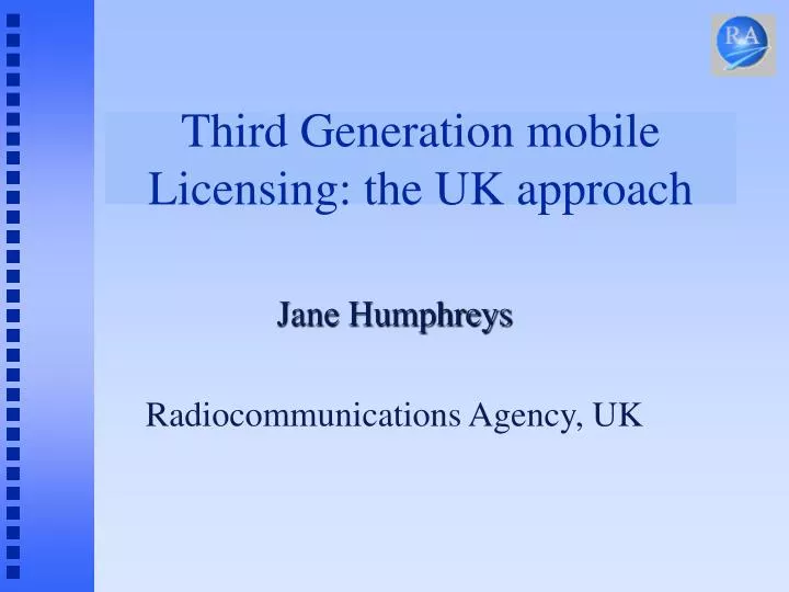 third generation mobile licensing the uk approach