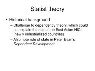Statist theory