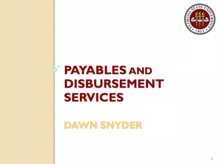 payables and disbursement services dawn snyder