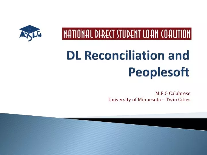 dl reconciliation and peoplesoft