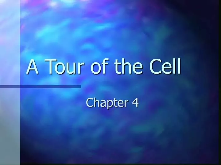a tour of the cell