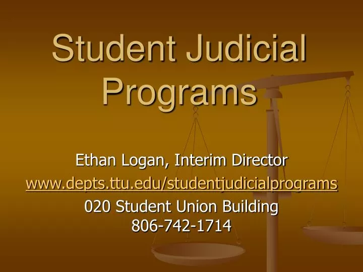 student judicial programs