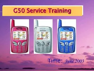 G50 Service Training
