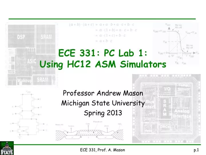 ece 331 pc lab 1 using hc12 asm simulators