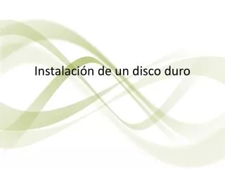 instalaci n de un disco duro