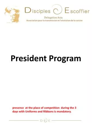 President Program