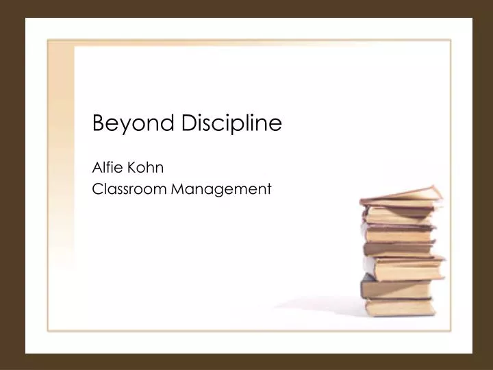 beyond discipline