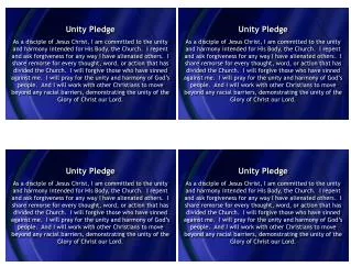 Unity Pledge
