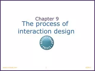 The process of interaction design