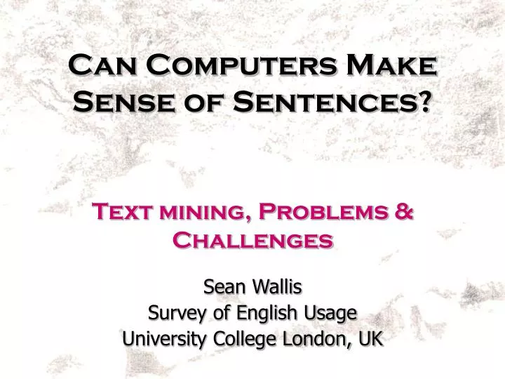 can computers make sense of sentences