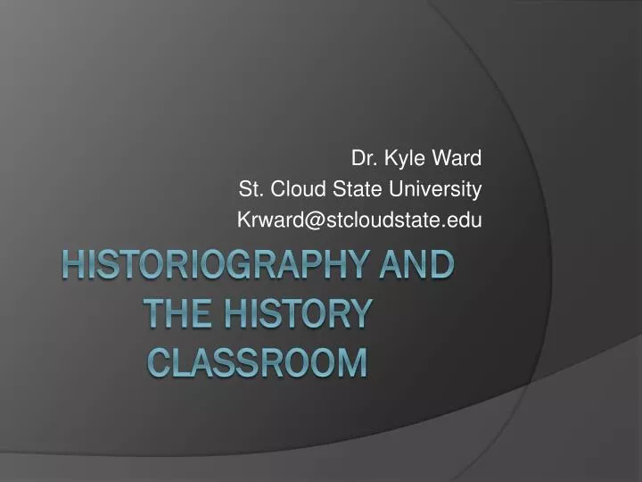 dr kyle ward st cloud state university krward@stcloudstate edu