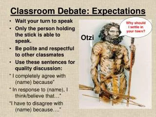 Classroom Debate: Expectations