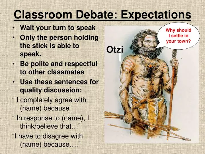 classroom debate expectations