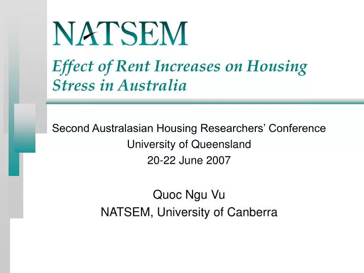 effect of rent increases on housing stress in australia