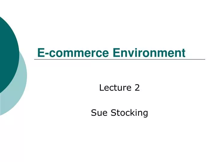 e commerce environment