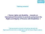 Training session - slide 1