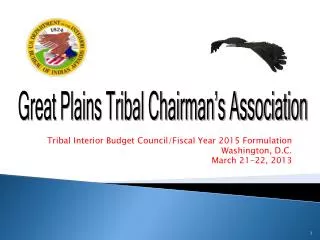 Tribal Interior Budget Council/Fiscal Year 2015 Formulation Washington, D.C. March 21-22, 2013