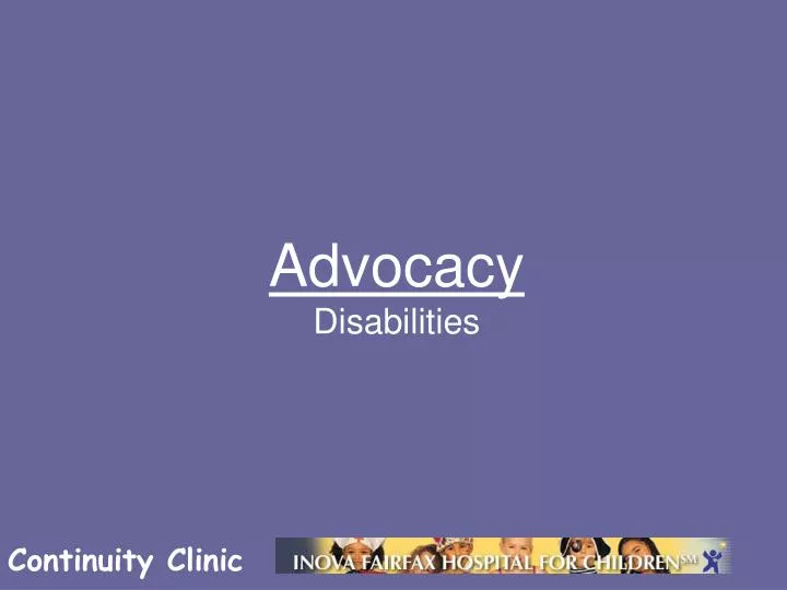 advocacy disabilities