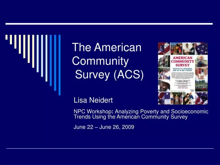 the american community survey acs