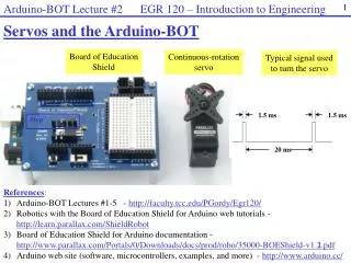 Servos and the Arduino -BOT