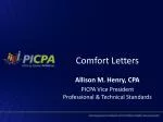 Comfort Letters - slide 1