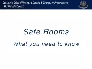 Safe Rooms What you need to know