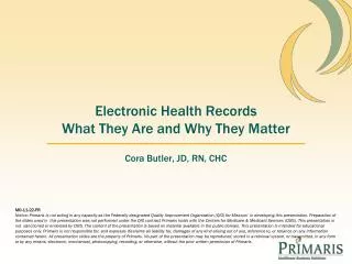 Electronic Health Records What They Are and Why They Matter