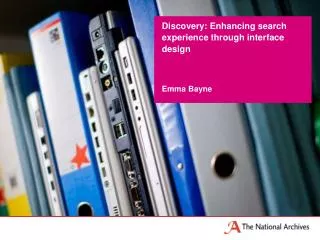 Discovery: Enhancing search experience through interface design